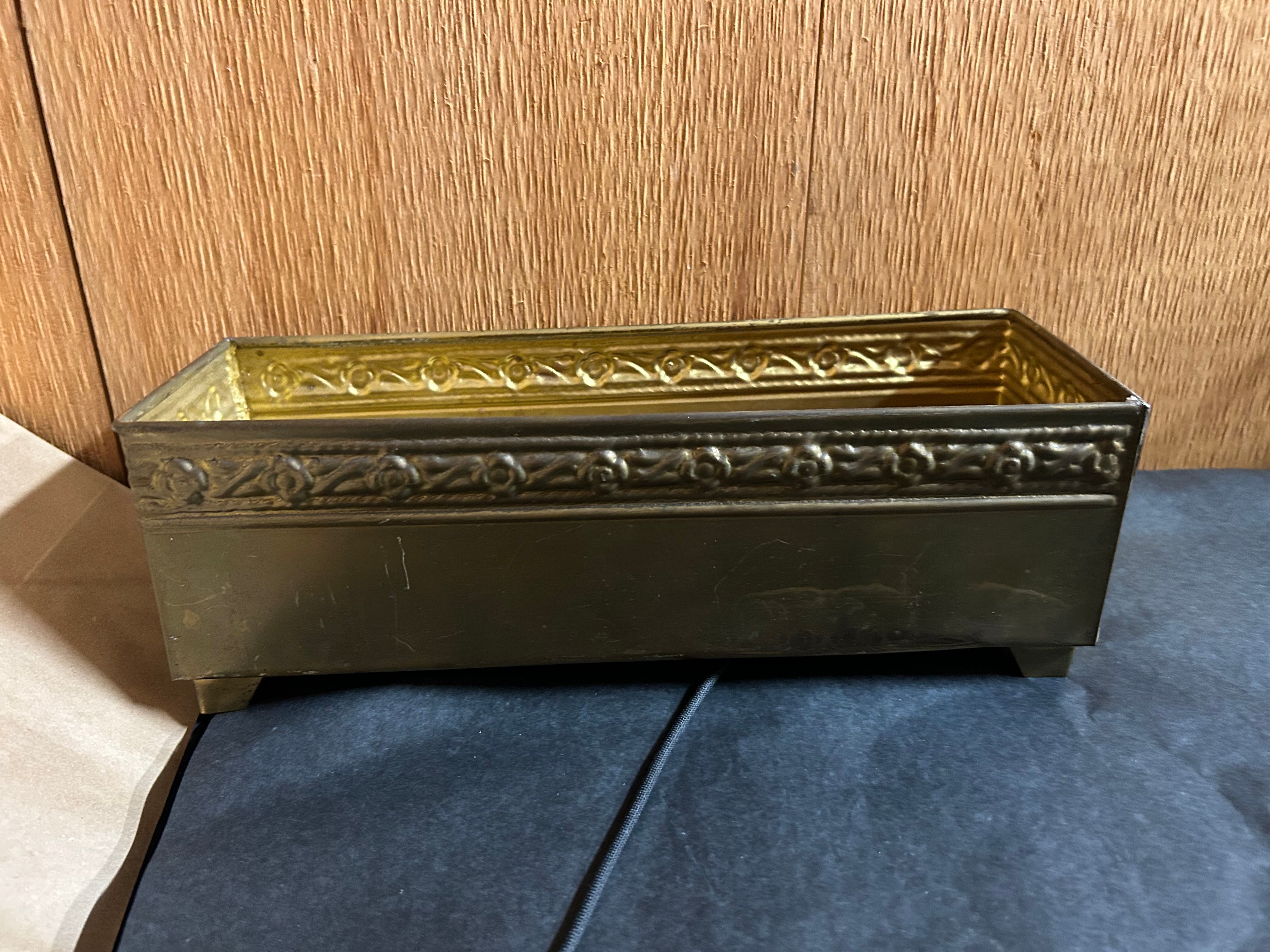 Vintage Brass Planter
