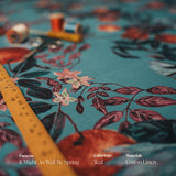 It Might As Well Be Spring Fabric | Teal