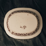 A photo of the bottom of a Vintage Ridgway Hawthornden Serving bowl showing the branding