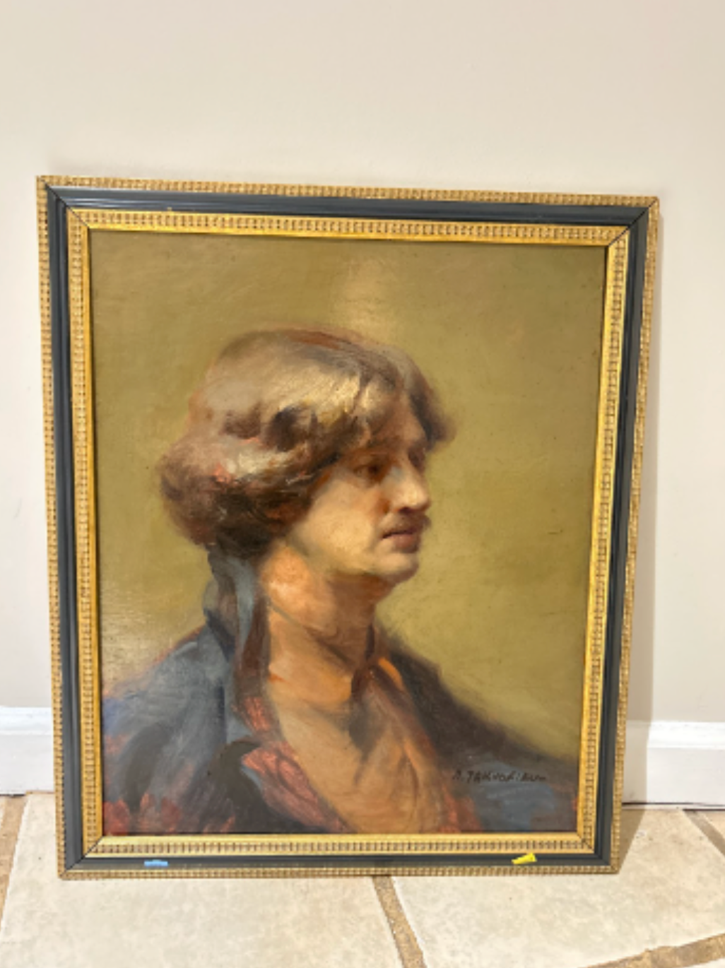 Oil Portrait, signed