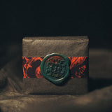 Season's Greetings soap with nostalgic holiday scent and seasonal coziness.