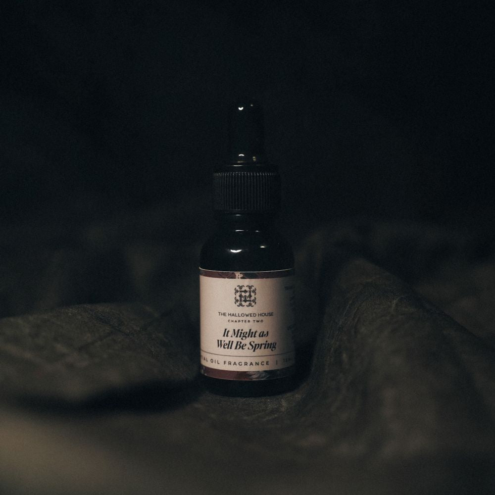 It Might As Well Be Spring essential oil with bright citrus and florals, evoking springtime joy.