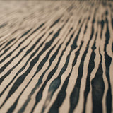 Close-up of the black and white Night's Tale Ink Veil Cotton Linen fabric.